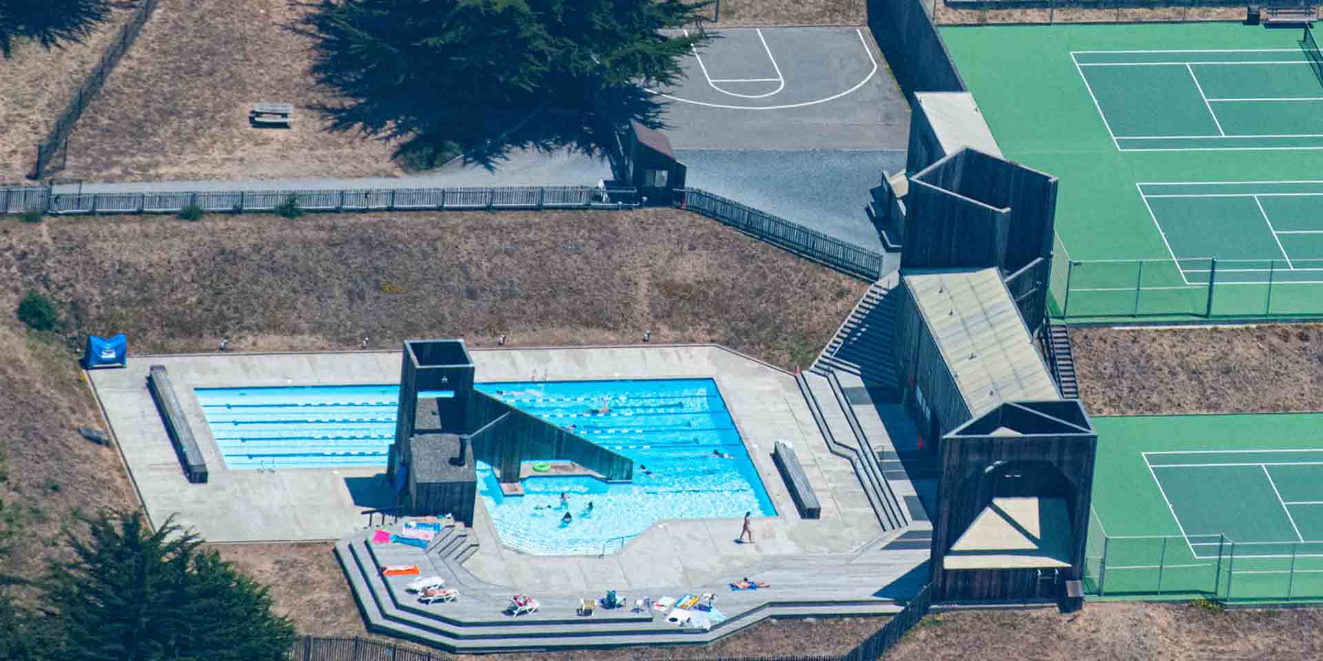Aerial View of Ohlson Recreation Center by Craig Tooley