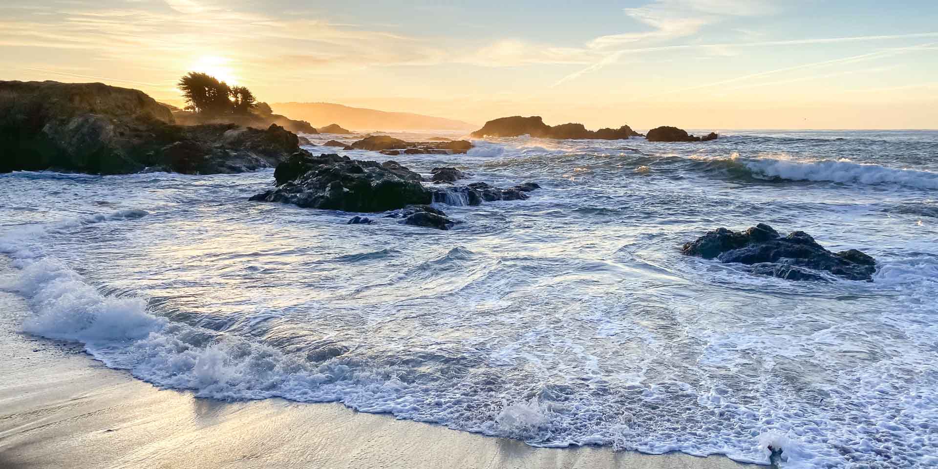 Tide Pool Beach, Dawn I by Kerry Mansfield